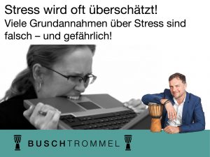 Beitragsbild Blog Kopfsache: Stress wird oft überschätzt! Falsche Grundannahmen über Stress können gefährlich sein