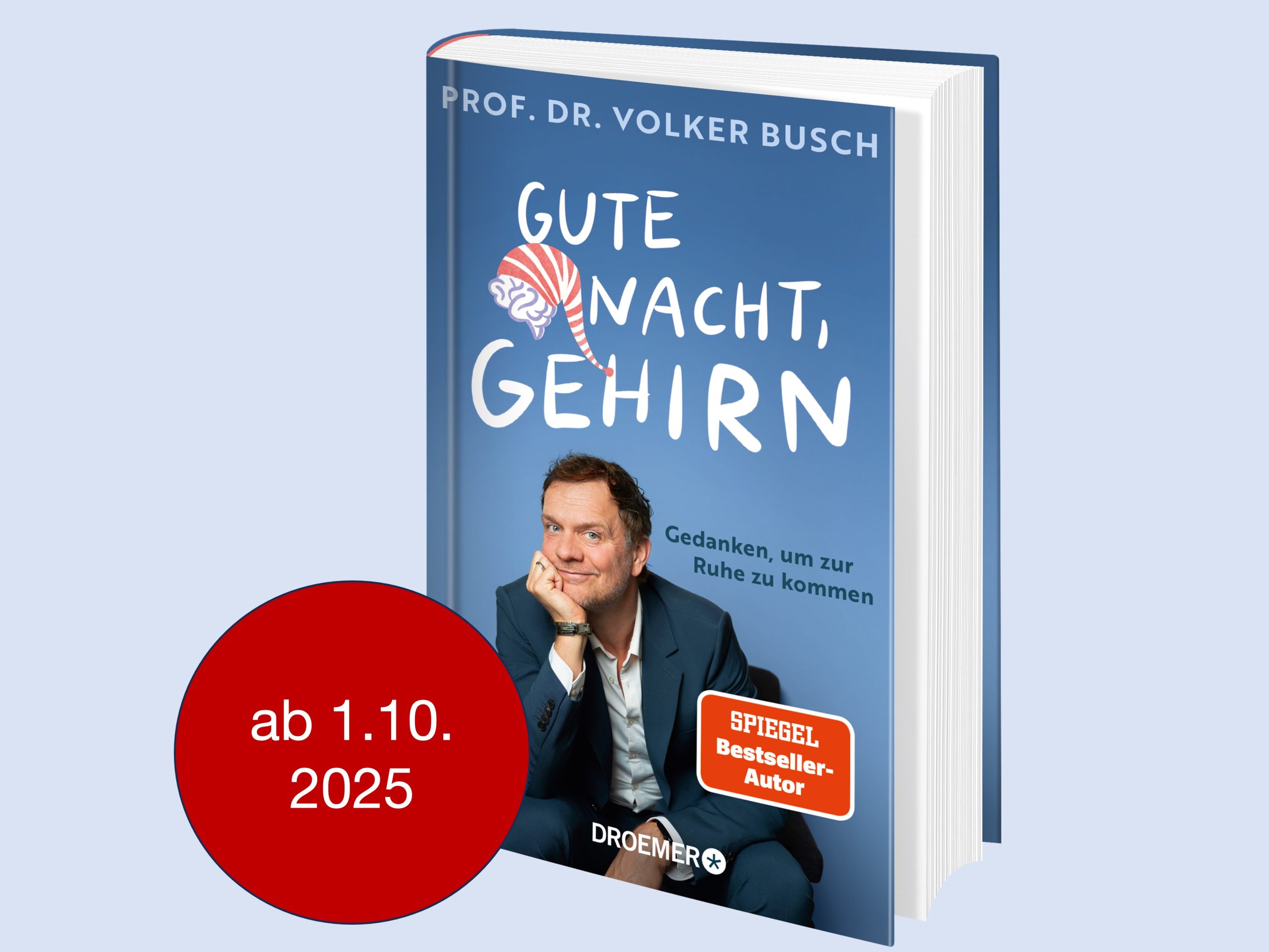 Beitragsbild Sachbuch: Gute Nacht, Gehirn - Gedanken um zur Ruhe zu kommen