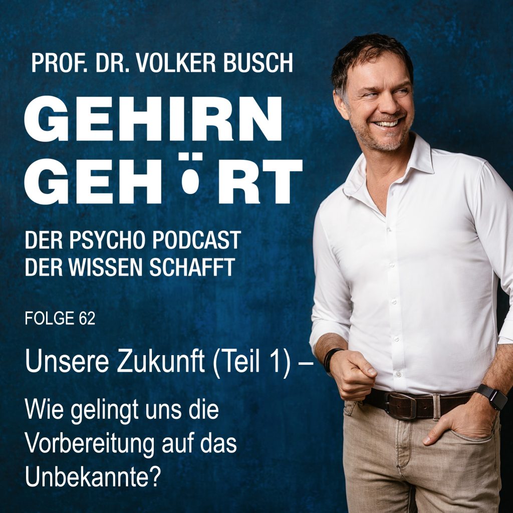 Beitragsbild Podcast Gehirn Gehört, Folge 62: Unsere Zukunft (Teil 1)