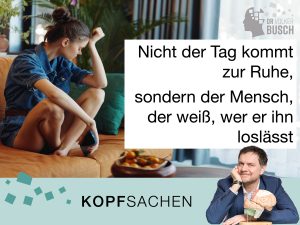 Beitragsbild Blog Kopfsachen: Abschalten am Abend