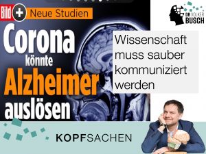 Beitragsbild KOPFSACHEN Corona und Alzheimer Corona und Alzheimer: Ein Zusammenhang?