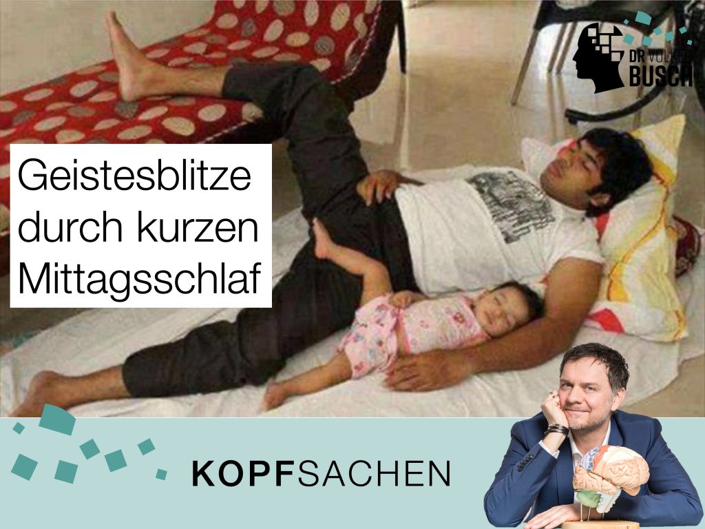 Beitragsbild Blog Kopfsachen Geistesblitz durch Mittagsschlaf